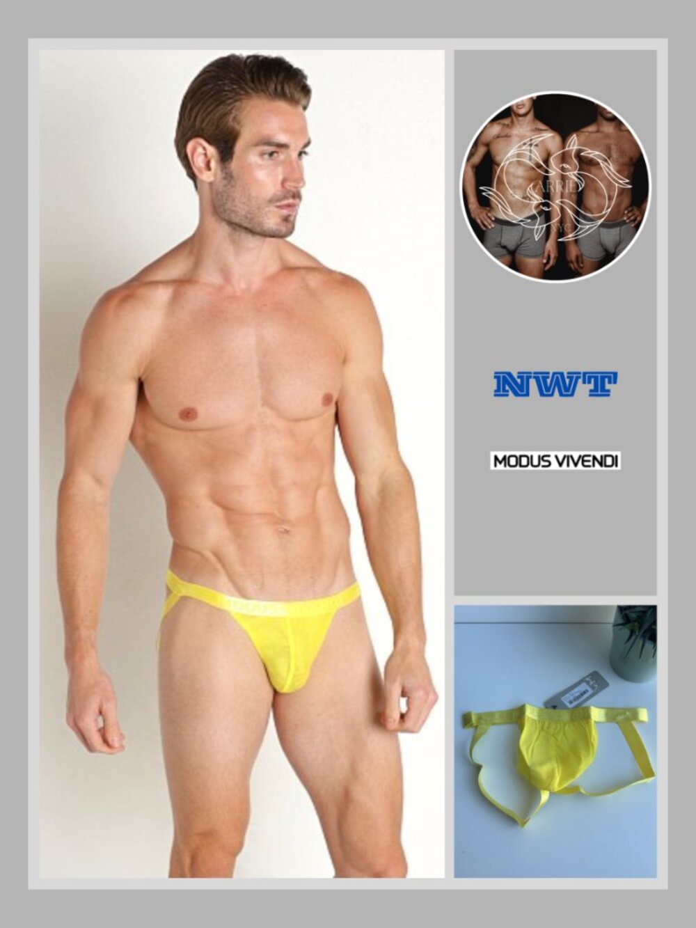 Modus Vivendi - Muslin Jockstrap - Yellow (M)
